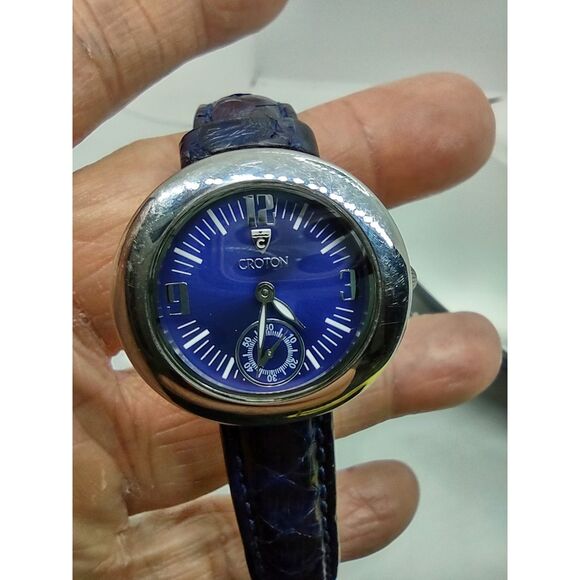 Croton Crotalus Swiss Quartz Ladies Blue Face Vintage Watch main image 11